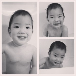 Bath time is one of Malachi's favorite times! January 2015